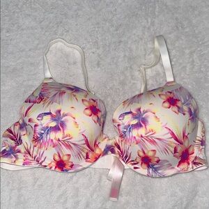 PINK Victoria's Secret Floral Bra - Multicolor
